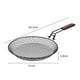 thumbnail image 3 of Cesta plegable de acero inoxidable para parrilla | Rejilla y bandeja para barbacoa con mango de madera | Bandeja redonda para asar verduras, carne y mariscos, 3 of 7