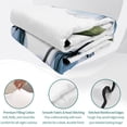 thumbnail image 4 of Twin Quilt Set 68''x86'', Blue Tulip Lightweight Summer Bedspread Coverlet Set with 2 Pillow Shams, Abstract Flower Country Farm Floral White Breathable All Season Quilt Bedding for Dorm/Bedroom, 4 of 9
