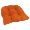 thumbnail image 1 of 19-inch U-Shaped Micro Suede Tufted Dining Chair Cushion, 1 of 1