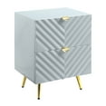 thumbnail image 3 of Gray Coloration - 2/3 Extension Design - Bedroom Nightstand - 6" Floor Space, 3 of 5