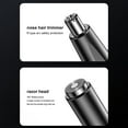 thumbnail image 4 of Tondeuse pour Poils de Nez Femme Homme Portable Multi-Usage Rasage Lavable Outil de Retrait de Sécurité Ménager Professionnel Salon Noir Type 2, 4 of 8