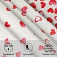 thumbnail image 3 of Red Hearts Round Tablecloth 60 Inch,Love Romantic Wedding Anniversary Holiday Washable Polyester Table Cover for Dinner Restaurants Kitchen Party Events Tabletop Decoration, 3 of 6