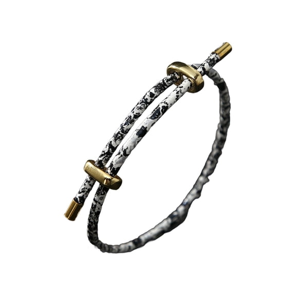 Uijokdef 1 PCS Fashionable and Minimalist Cross Stainless Steel Leather Bracelet With Charming Suitable for both men and women