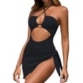 thumbnail image 2 of Hontri Bikini Cover Ups for Women- Women's Swimsuit Cut Out Bathing Suit with Cover up Bikini Sets for Women, 2 of 9