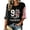 Black #040, variant on Womens 9/11 25th Anniversary Shirt 3/4 Sleeve Patriotic T Shirts | Never Forget 911 Memorial Shirt,Loose Crew Neck Graphic T-Shirt,Printed American Flag T-shirt,Casual Tee Tops, 3XL