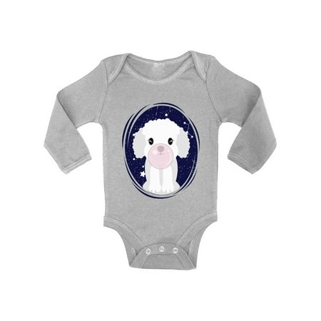 

Baby Shirts - Newborn 6 - 12 - 18 Months - Cute Puppy Dog Long Sleeve Bodysuit