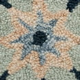 thumbnail image 4 of Ox Bay Clio 4'10" Round Green/Blue Suzani Wool Indoor Area Rug, 4 of 7