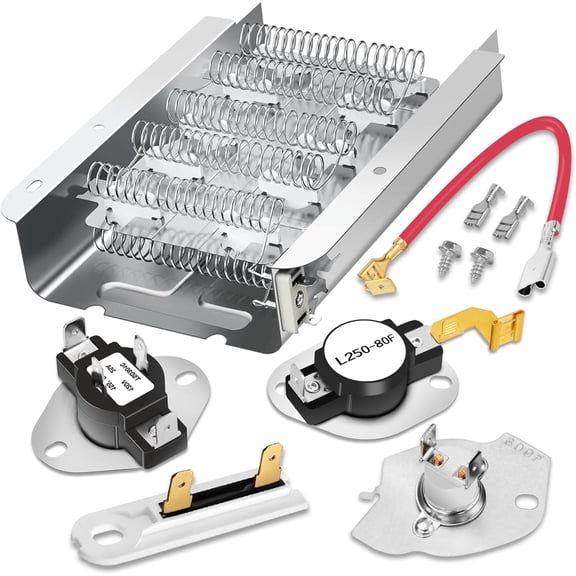 279838 W10724237 Dryer Heating Element Kit for Whirlpool Kenmore Maytag Dryer - 3977767 3392519 Thermostat Fuse 3387134 397793 Thermostat- Replaces PS334313 4531017 MEDX655dW1 WED4815EW1 by Detetap