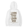 thumbnail image 6 of Chenglor Hoodies for Teen Girls Girls Sweatsuit Jesus Printed Hooded Sweatshirt Pullover, 6 of 7