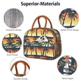 thumbnail image 4 of Reusable Palm Trees Lnsulated Lunch Bag for Women & Men-Leakproof Water-Resistant Cooler Tote,Large Capacity(10.6x8.7x6.3in)for Work,Office,Travel,Picnic,Beach., 4 of 7