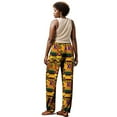 thumbnail image 2 of BintaRealWax African Women's Trousers Pulled Elastic Fabric Traditional African Wax Printed Pure Cotton Fabric, 2 of 3
