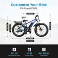 thumbnail image 3 of AMYET EB26 Electric Bike for Adults, 26*4.0 Fat Tire E-Mountain Bicycle,Peak 1500W Motor 48V 15Ah 7-Speed Ebike UL2849, 3 of 14