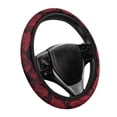 thumbnail image 6 of Uorisanigo Rose Car Steering Wheel Protector Red Steering Wheel Cover for Women Non Slip Car Steering Wheel Cover with Elastic Edge Replacement Car Accessories Gift for Friends, 6 of 8