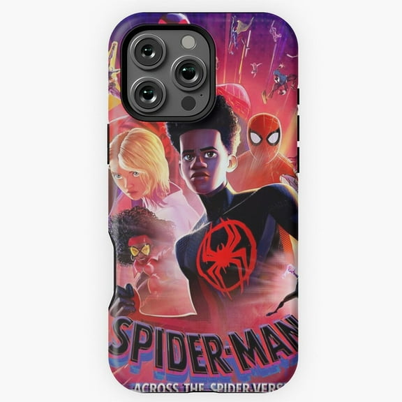 Spider-Verse Miles Morales Comic Superhero Action Hero A323 Protective Case for iPhone 17 16 15 14 13 12 11 Pro Max