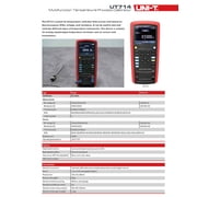 UNI-T Uni-trend Multifunction Loop Process Calibrator UT714 Multifunction Loop Process Calibrator DC الجهد والتيار الناتج/قياس Loop Calibrator RTD(UT714)