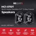thumbnail image 2 of MB Quart 5x7" 3-Way Coaxial Speakers, 06-22 Harley Davidson Street & Ultra Glide, 2 of 3