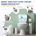 thumbnail image 3 of 1 Set Toilet Fill Valve Replacement Kit, Universal Quiet and Fast Stop Toilet Leaks Repair Kit, Height Adjustable Fill Valve Hardware for Tank and Bowl Water Control, Light Gray, 3 of 6
