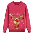 thumbnail image 5 of SUXIAN Family Christmas Sweatshirt Printed Long Sleeve Crewneck Lightweight Kids Toddler Sweatshirt, 5 of 7