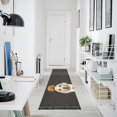 thumbnail image 4 of Yayeee Hallway Runner Rug 2'x6' Non Slip Machine Washable with Rubber Backing, Beige Halloween Dog, 4 of 8