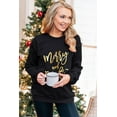 thumbnail image 5 of Casuashion Merry & Bright Print Pullover - Chic Fit, Long Sleeves, Daily Wear, 5 of 8