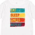 thumbnail image 4 of Inktastic Chess Player Eat Sleep Chess Repeat Boys or Girls Long Sleeve Toddler T-Shirt, 4 of 5