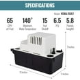 thumbnail image 6 of Little Giant 554411 Little Giant® Condensate Removal Pump Vcma 15 Ult,, 6 of 6