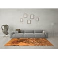 thumbnail image 3 of Ahgly Company Indoor Square Oriental Orange Industrial Area Rugs, 6' Square, 3 of 4