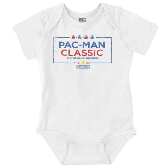 Pacman Solving Puzzles Romper Boys or Girls Infant Baby Brisco Brands 18M