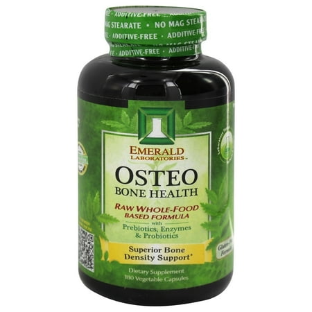 - Emerald Labs - Osteo Bone Health Raw Whole-Food Based Formula - 180 Vegetarian Capsules