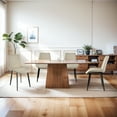 thumbnail image 2 of Dining Chairs Set of 4, Modern Kitchen Dining Room Chairs, Upholstered Dining Accent Side Chairs in PU Leather Cushion Seat and Sturdy Metal Legs, 2 of 9