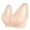 Beige, variant on ZVNAΖH Plus Size Bras for Women, Front Closure Wide Strap Bras No Underwire Breathable Bras Lace Floral V Neck Bras, Cup 36/80-48/110