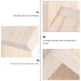 thumbnail image 2 of Miangastore Hanging Bird Feeder Craft Wooden 1Pcs 7.8x4.7In, 2 of 9
