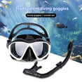 thumbnail image 2 of Bobasndm Nearsighted Snorkeling Gear for Adults Youth, Professional Full Dry Top Silicone Snorkel Set, Anti-Fog Scuba Diving Mask with Adjustable Strap, 2 of 9