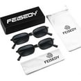 thumbnail image 7 of FEISEDY Retro Rectangular Sunglasses for Women Men 90s Small Vintage Fashion Square Sunnies B0282, 7 of 7