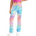 thumbnail image 5 of Utoimkio Toddler Girls High Waisted Yoga Leggings Athletic Workout Tights Tie Dye Print Leggings for Girls Size 2-13T, 5 of 9
