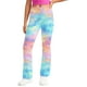 thumbnail image 5 of Odeerbi 2-13 Años Niñas Pantalones de Yoga de Pierna Ancha Tie-Dye Entrenamiento Baile Pantalones Deportivos Lindos Elasticidad Cintura Alta Pantalones de Pierna Recta, 5 of 9
