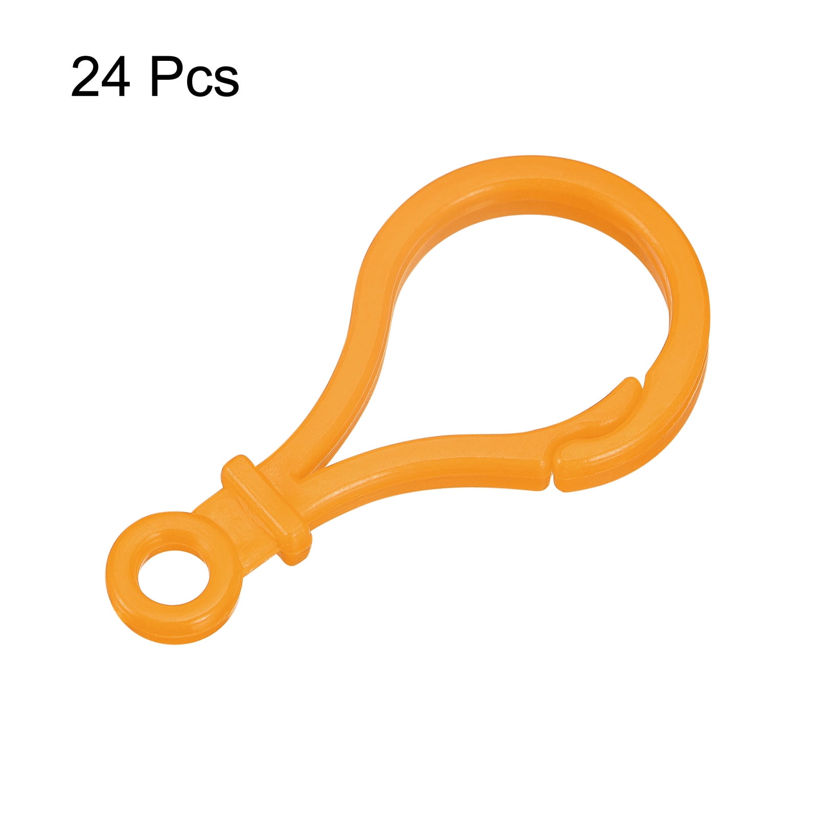 Unique Bargains Plastic Lobster Clasp Colorful Claw Snap Clip Hooks Orange