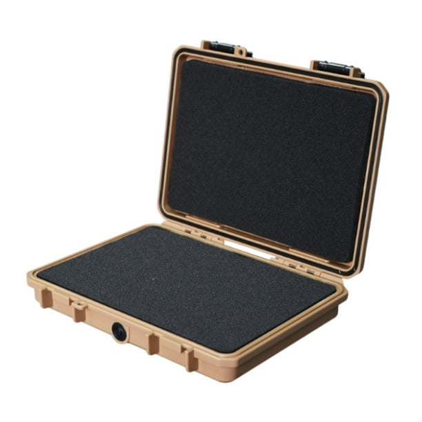 Organizador de estuche rígido duradero para guardar herramientas y equipos para el hogar y el exterior. Caqui