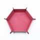 thumbnail image 1 of Foldable Dice Tray Box PU Leather Folding Hexagon Coin Square Tray Dice Game 6 Colors He Qiyong unisex, 1 of 2