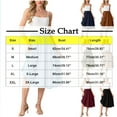 thumbnail image 3 of Summer Skirts for Women Casual Solid Color Elastic High Waist Skirt Fashion Knee-Length Skirts with Drawstring Pocket Skirt Dress, 3 of 8