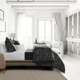 thumbnail image 4 of 6ix Tailors  Langston Onyx King Size Comforter & 2 Pillow Shams Set - 5 Piece, 4 of 5