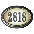 thumbnail image 1 of QualArc LTO-1302-PW Plaque d'Adresse Ovale Éclairée 15 Po. Edgewood dans Cadre en Étain Couleur, 1 of 1