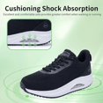 thumbnail image 4 of JOYFON Women's Walking Shoes Arch Support Orthotic Breathable Tennis Sneakers for Plantar Fasciitis Pain Relief Black 9.5, 4 of 6