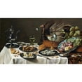 thumbnail image 2 of Pieter Claesz 24x15 Gold Ornate Framed and Double Matted Museum Art Print Titled - Still Life with a Turkey Pie (1627), 2 of 4