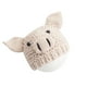 thumbnail image 2 of EeaseMX Accesorios de fotografía para recién nacidos: gorro de crochet para bebé, adorable cerdito tejido (beige), 2 of 8