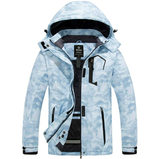 Wantdo Women's Plus Ski Coat Waterproof Snowboard Jackets Warm Winter Jacket Blue XL - Walmart.com