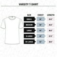 thumbnail image 3 of Vegas Golden Knights Retro Varsity Inset Sleeve T-Shirt, 3 of 3