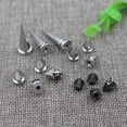 thumbnail image 3 of MasteelfCA 20pcs Screwback Spike Cone Round Studs Rivet Nail DIY Shoes Bag Belt Garment Punk Leather Craft, 3 of 8