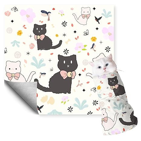 27.6"Cat Grooming Wrap (for nail trimming and veterinary care) - Large-Scale Anti-Escape Cat Containment Device- Multifunctional pet grooming essential, (C1 Suitable for 15 lbs)