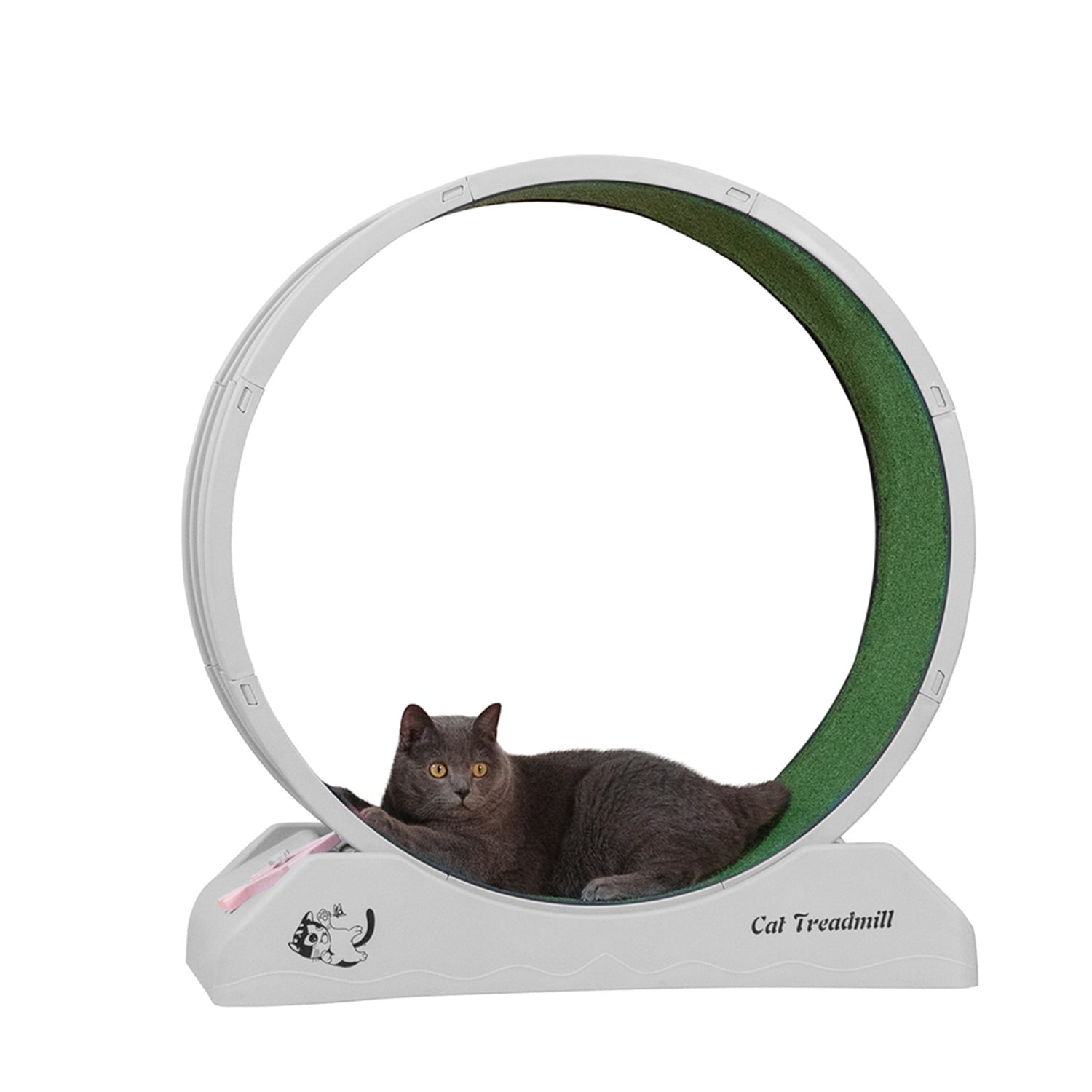 Pefilos 31" Cat Exercise Wheel for Indoor Cats, Cat Running Wheel with Carpeted Runway, Cat Sport Treadmill Wheel for Kitty’s Longer Life, Gray Pefilos 31" Cat Exercise Wheel for Indoor Cats, Cat Running Wheel with Carpeted Runway, Cat Sport Treadmill Wheel for Kitty’s Longer Life, Gray